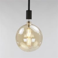 thumb-Ampoule LED Marbre Ø20 cm Ambre-3