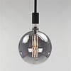 Ampoule LED Marbre Ø20 cm Gris Fumé