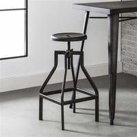 thumb-Tabouret de Bar Ryan 61/79 cm - Design Industriel-1