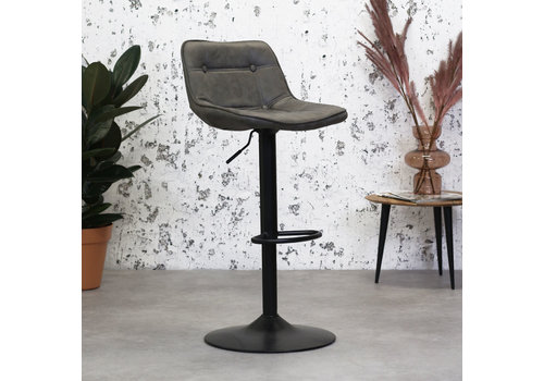  Tabouret de Bar Ezra Anthracite 