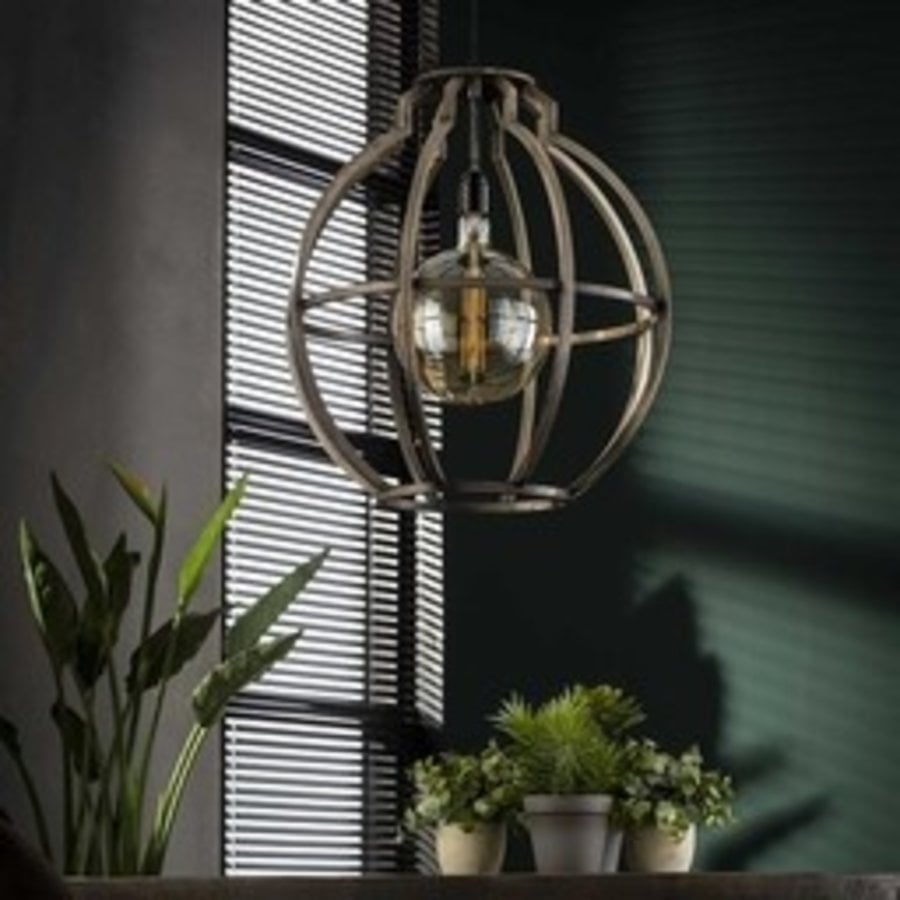 Suspension Industriel Benjamin Globe-2