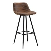 thumb-Tabouret de bar Jordan Cognac Marron-8