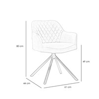 thumb-Chaise de salle à manger industrielle Dex Anthracite-7