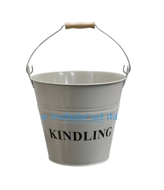 Kindling Bucket Light Grey