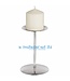 Hill Interiors Nickel Candle Stand