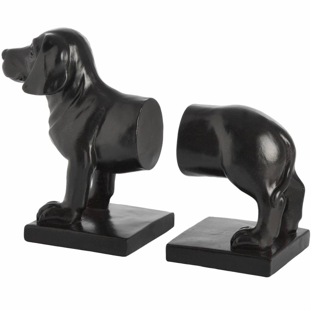 Hill Interiors Dog Bookends