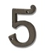 Hill Interiors Rustic Brown Cast Iron Numbers