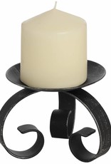 Hill Interiors Brushed Silver Candle Holder