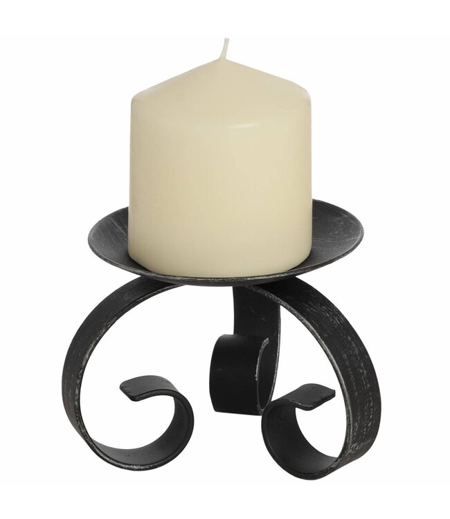 Hill Interiors Brushed Silver Candle Holder