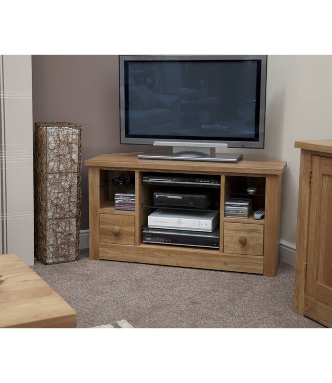 Homestyle GB Torino Oak Corner TV Unit