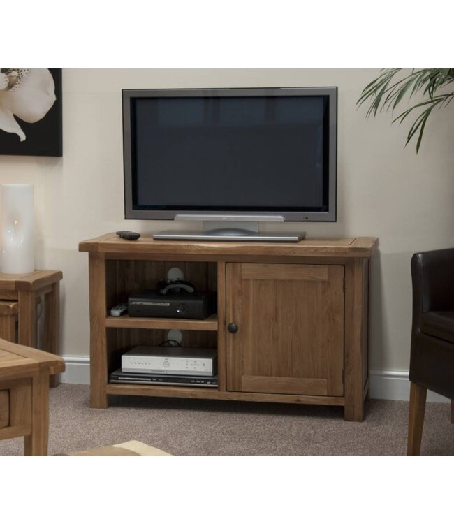 Homestyle GB Rustic Style Oak TV Plasma Unit