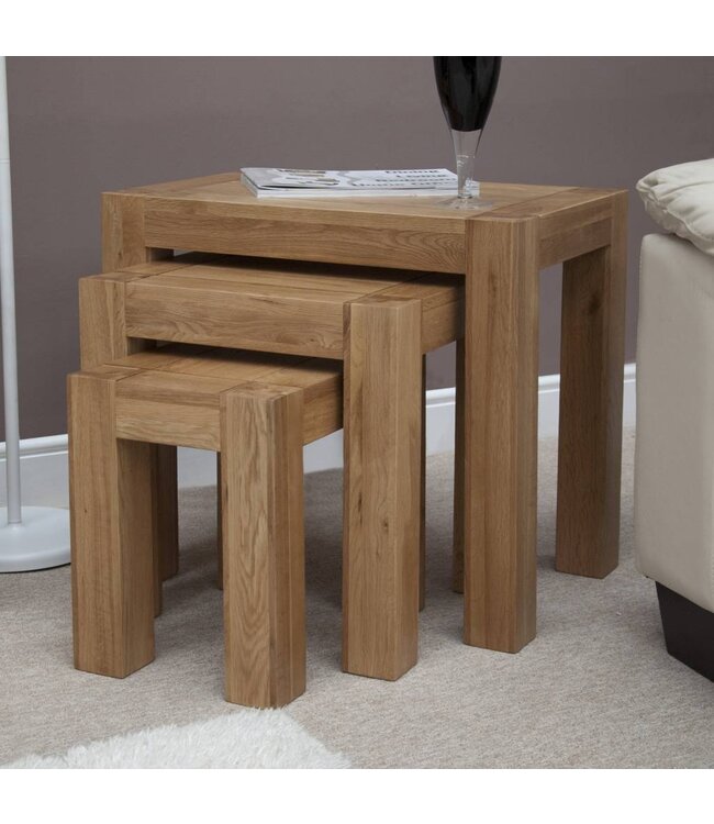 Homestyle GB Trend Oak Nest of Tables