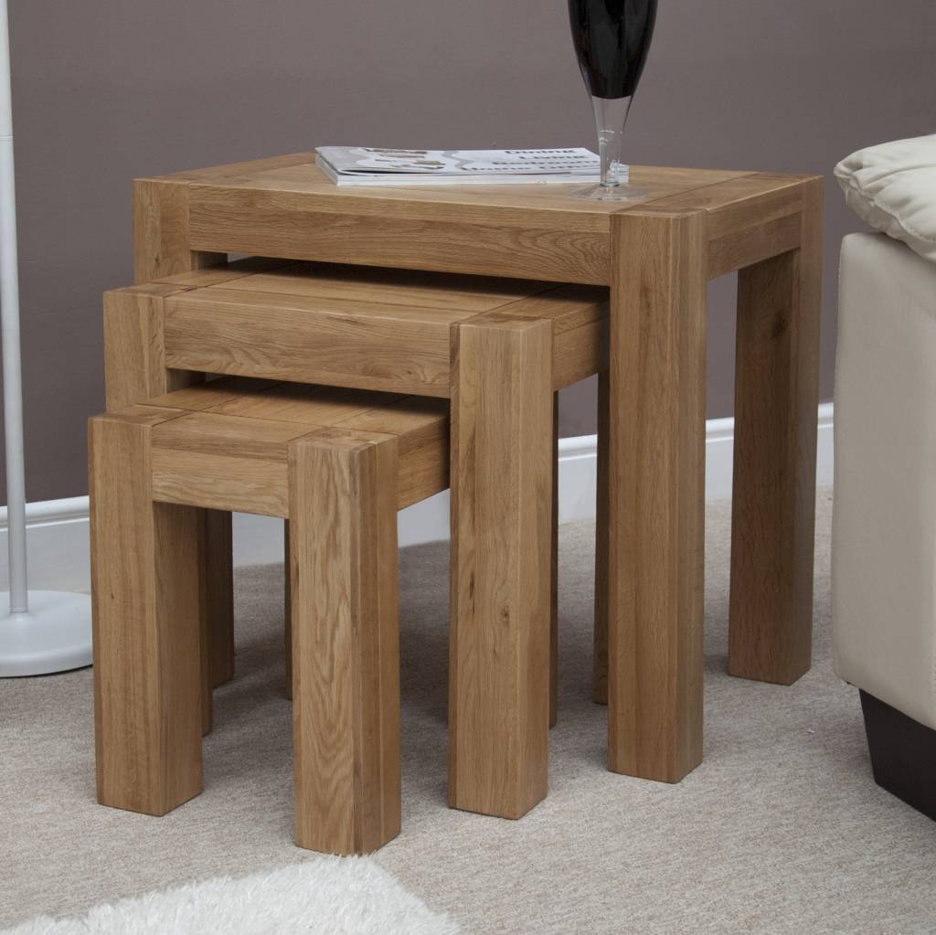 Trend Oak Nest of Tables Freitaslaf Net LTD Freitaslaf Net LTD