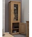 Homestyle GB Torino Oak 1 Door Glass Display Unit