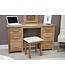 Homestyle GB Opus Oak Twin Pedestal Dressing Table Set