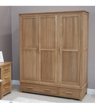 Homestyle GB Opus Oak Triple Wardrobe