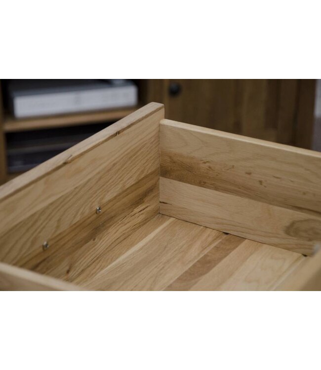 Homestyle GB Opus Oak 3 Drawer Bedside