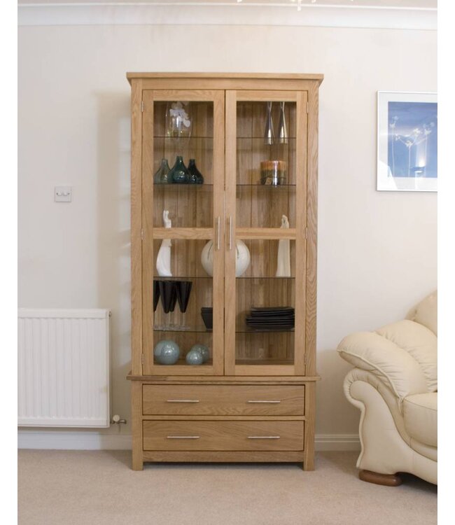 Homestyle GB Opus Oak Glass Display Unit