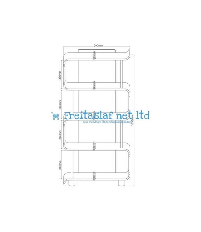 Valencia Curved Bookshelf