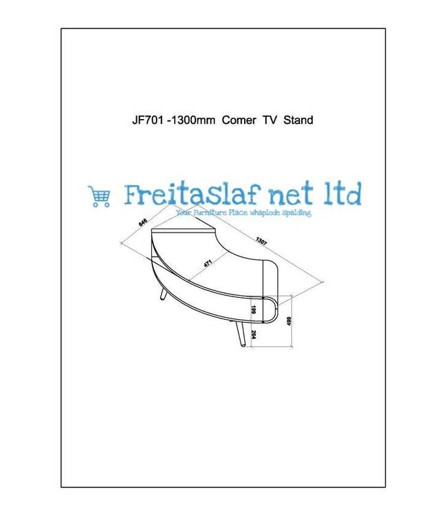 JF701 Faro Corner TV Stand