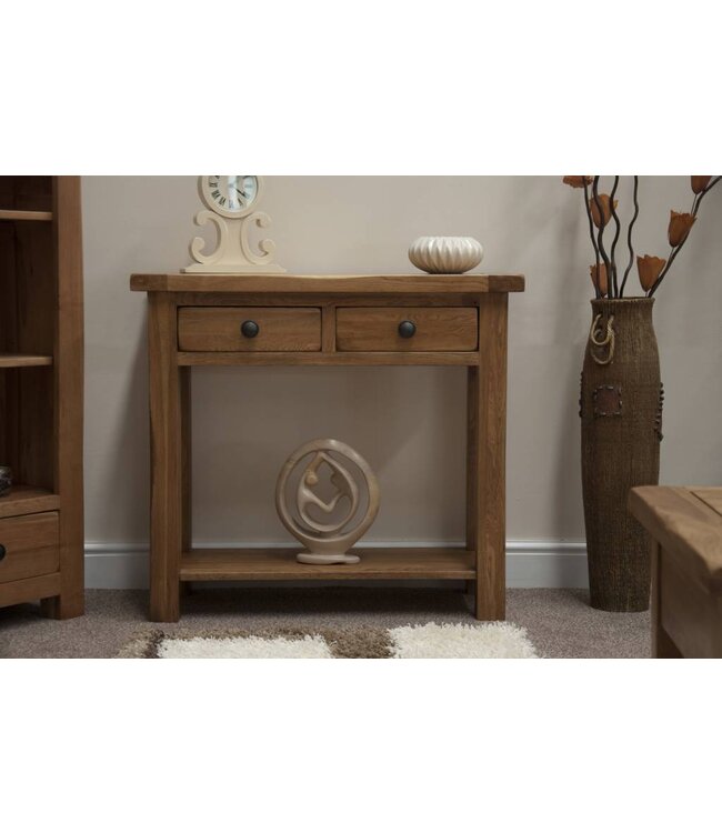 Homestyle GB Rustic  Oak Console Table