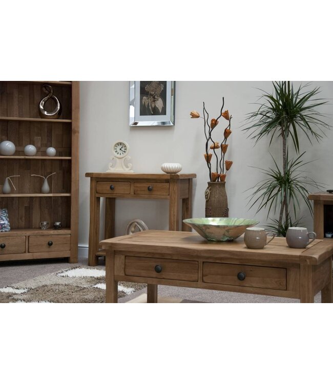 Homestyle GB Rustic  Oak Console Table
