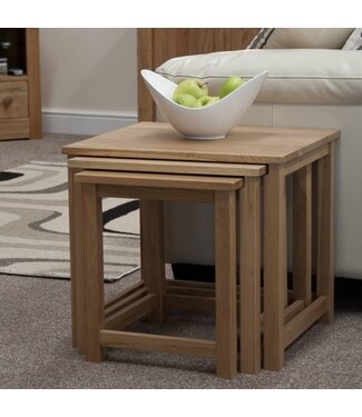 Homestyle GB Opus Oak Nest of Tables