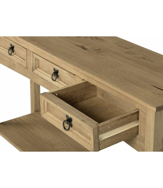 Seconique Corona 3 Drawer Console Table