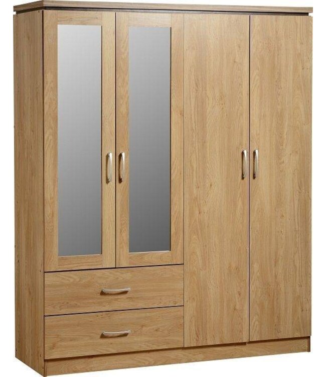 Seconique Charles 4 Door Wardrobe