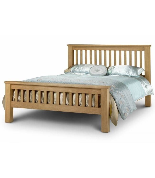 Julian Bowen Amsterdam Oak High Foot End Bed