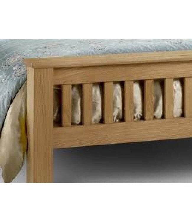 Julian Bowen Amsterdam Oak High Foot End Bed