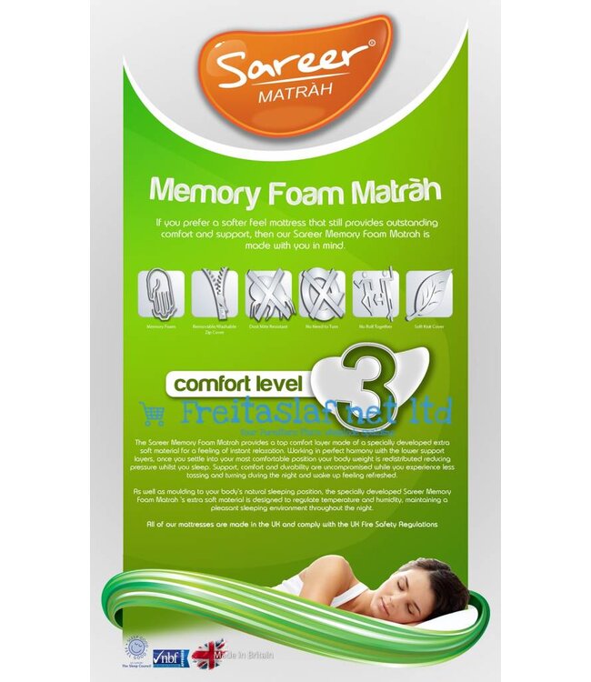 Sareer  Kids Memory Foam Mattress