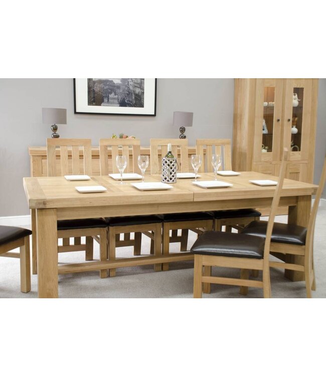 Homestyle GB Bordeaux Oak Grand Dining Table - 3m