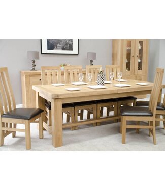 Homestyle GB Bordeaux Oak Grand Dining Table - 3m