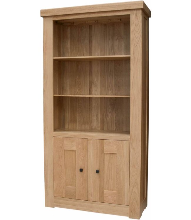 Homestyle GB Bordeaux Oak 2 Door Bookcase