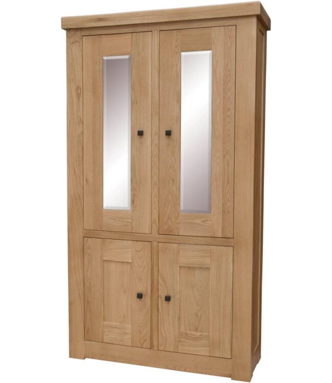 Homestyle GB Bordeaux Oak Glazed Display Unit