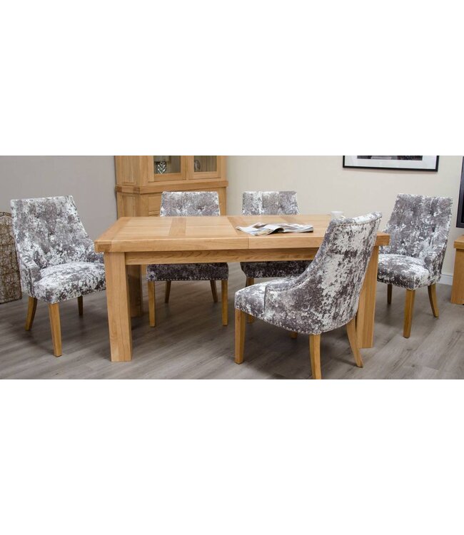 Homestyle GB Bordeaux Oak Large Extending Dining Table