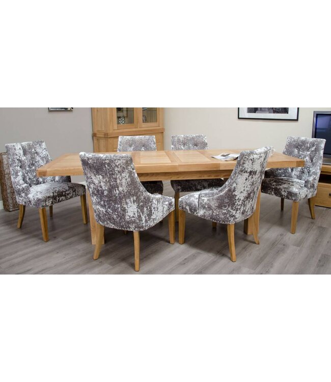 Homestyle GB Bordeaux Oak Large Extending Dining Table