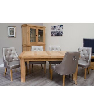 Homestyle GB Bordeaux Oak Large Extending Dining Table