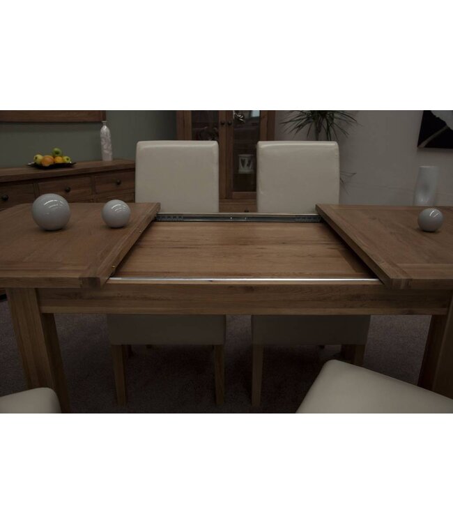 Homestyle GB Rustic  Oak Twin Leaf Dining Table