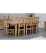 Homestyle GB Deluxe Oak Large Extending Table