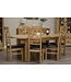 Homestyle GB Deluxe Oak Oval Extending Table