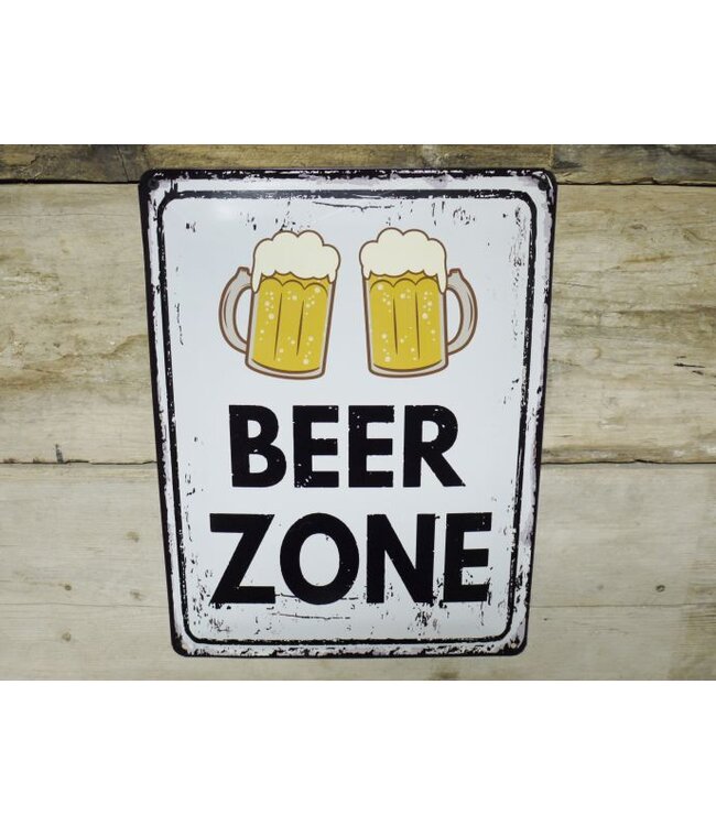 Beer Zone - Metal Sign