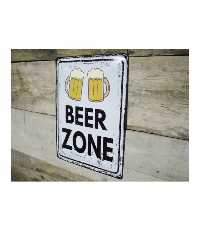 Beer Zone - Metal Sign