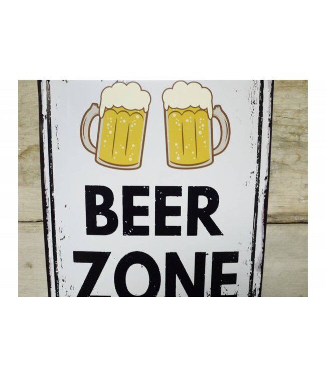 Beer Zone - Metal Sign