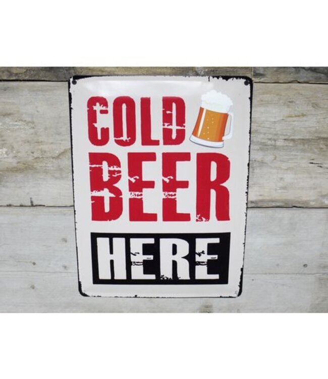 Cold Beer - Metal Sign