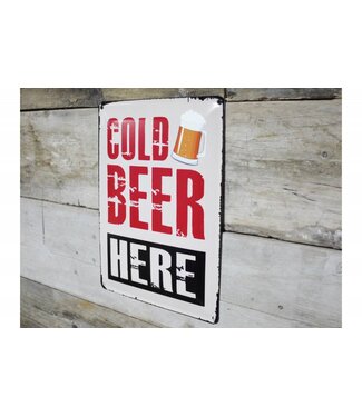 Cold Beer - Metal Sign