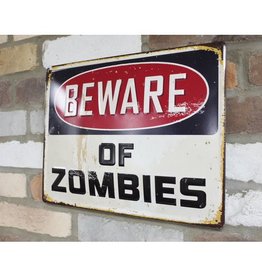 Zombies - Metal Sign