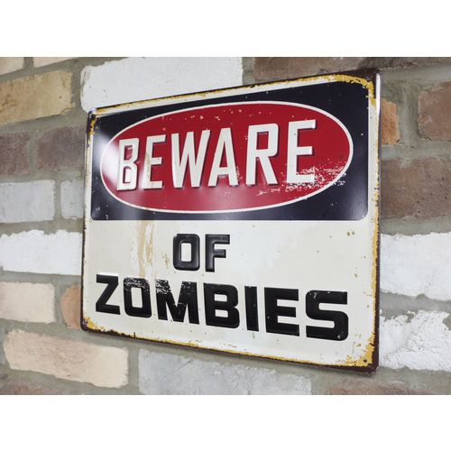 Zombies Metal Sign Freitaslaf Net Ltd Freitaslaf Net Ltd 4866