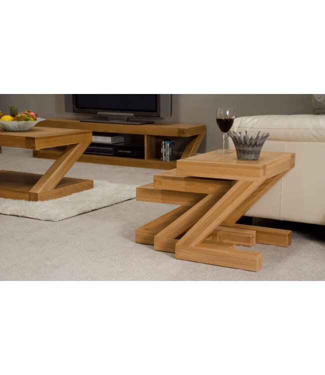 Homestyle GB Z Oak Nest of Tables